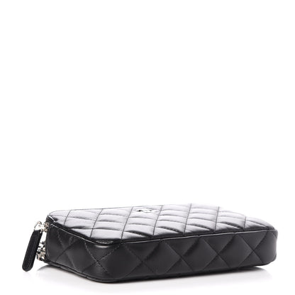 Chanel Lambskin Quilted Small Clutch With Chain Black 4 of 9