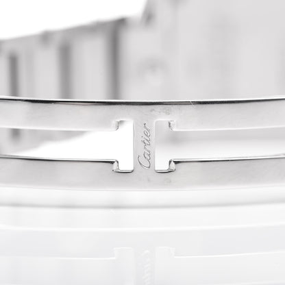 Cartier Stainless Steel Blue Mother of Pearl 20mm Tank Francaise Quartz Watch 7 of 8