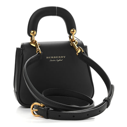 Burberry Trench Calfskin Mini DK88 Top Handle Bag Black 2 of 11