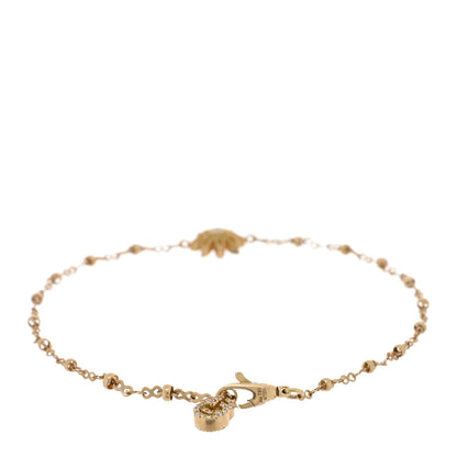 Gucci 18K Yellow Gold Diamond Flora Station Bracelet 2 of 3