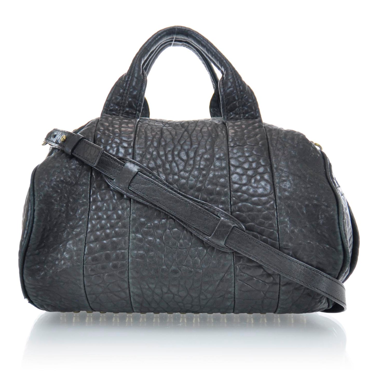 Leather Rocco Duffel Black