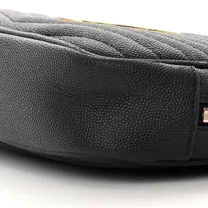 Saint Laurent Grain De Poudre Matelasse Monogram Mini Lou Camera Bag Black 11 of 14