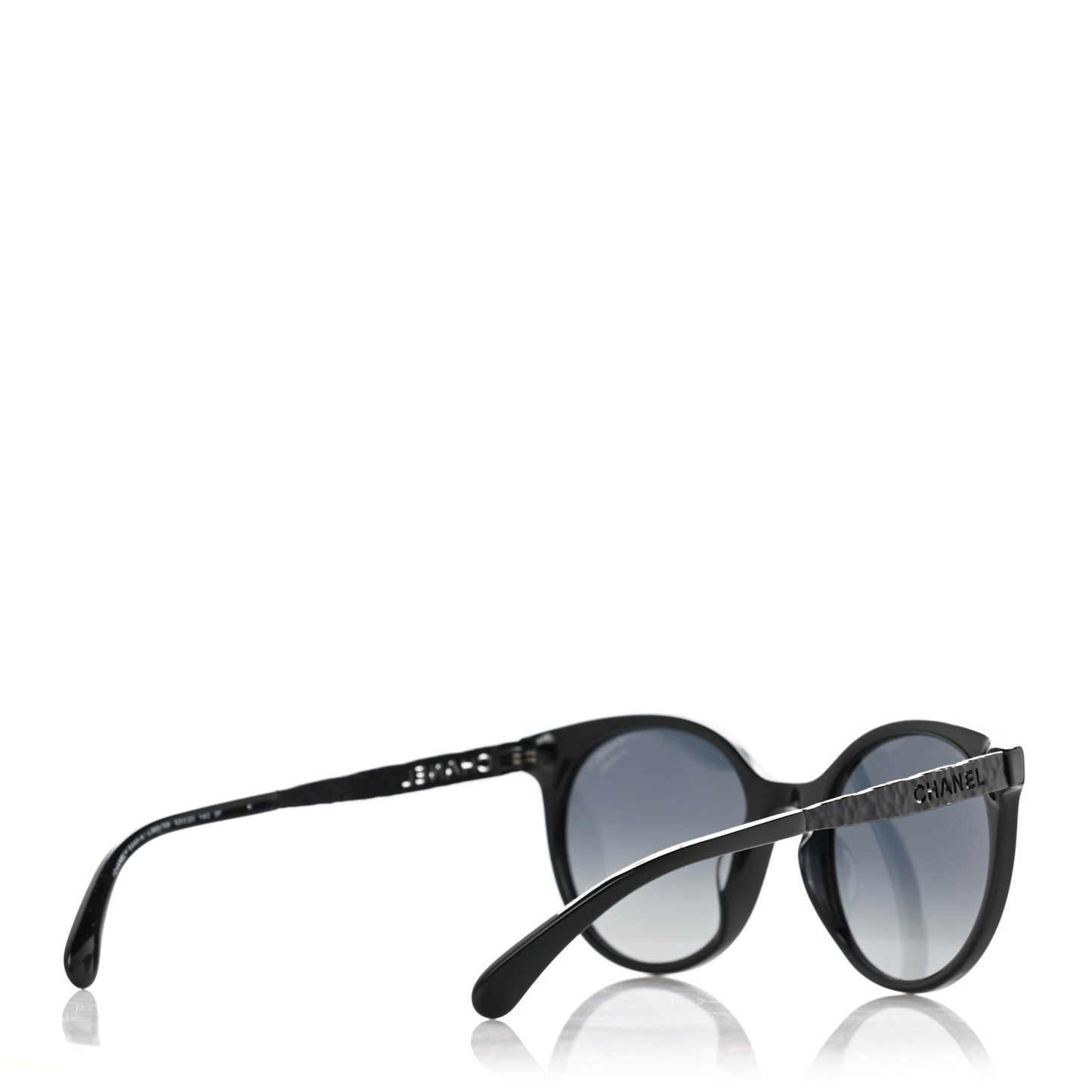 Acetate Metal Polarized Pantos Sunglasses 5440-A Black