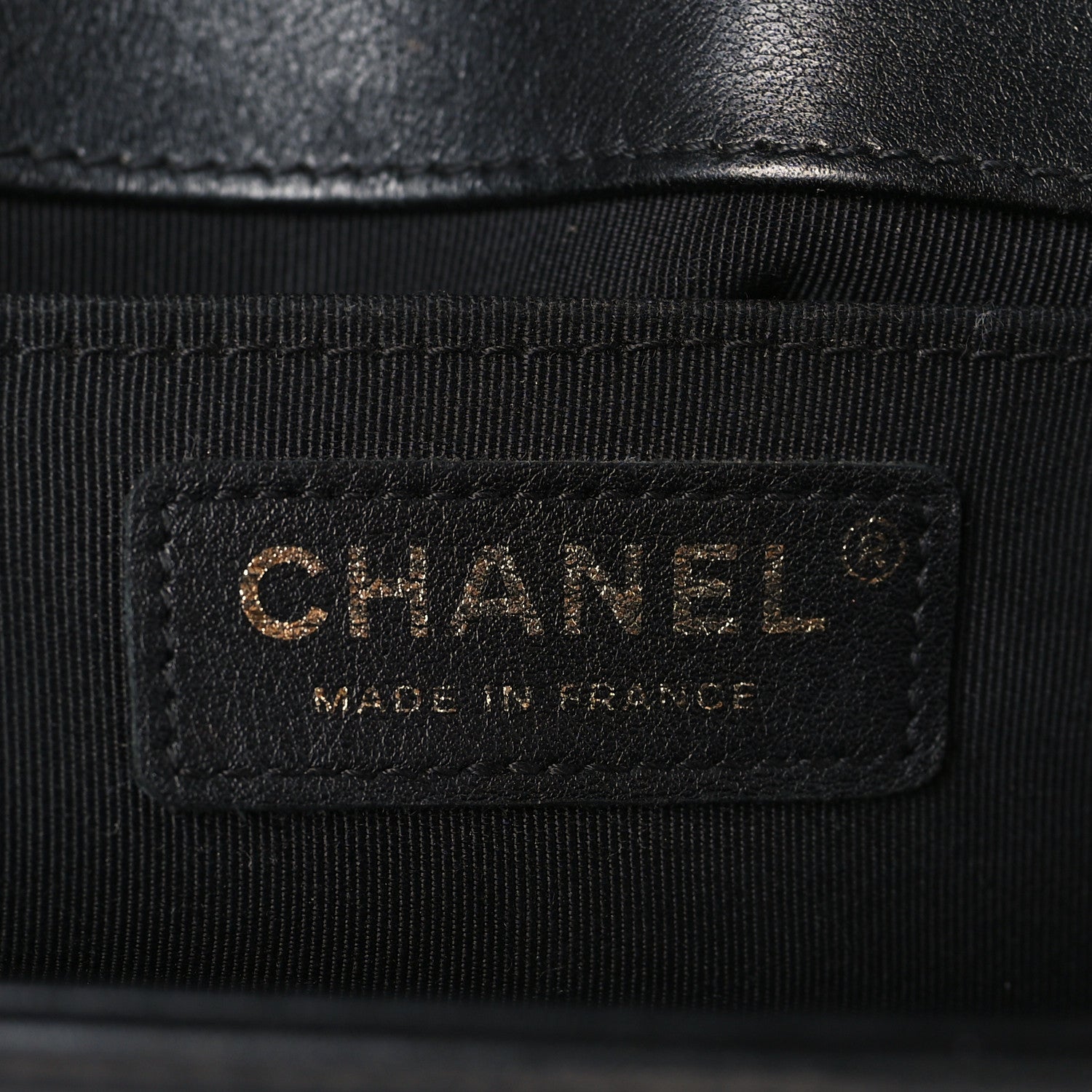 Chanel Metallic Crumpled Goatskin Medium Boy Flap Black Gold 6 of 11