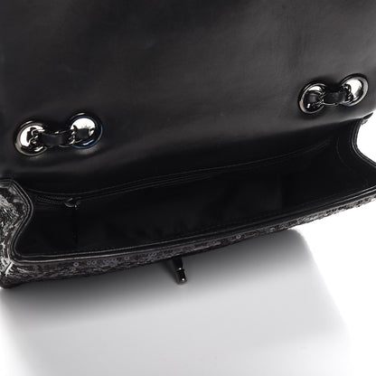 Chanel Sequin Lambskin Medium Moonlight on Water Flap Black 5 of 9