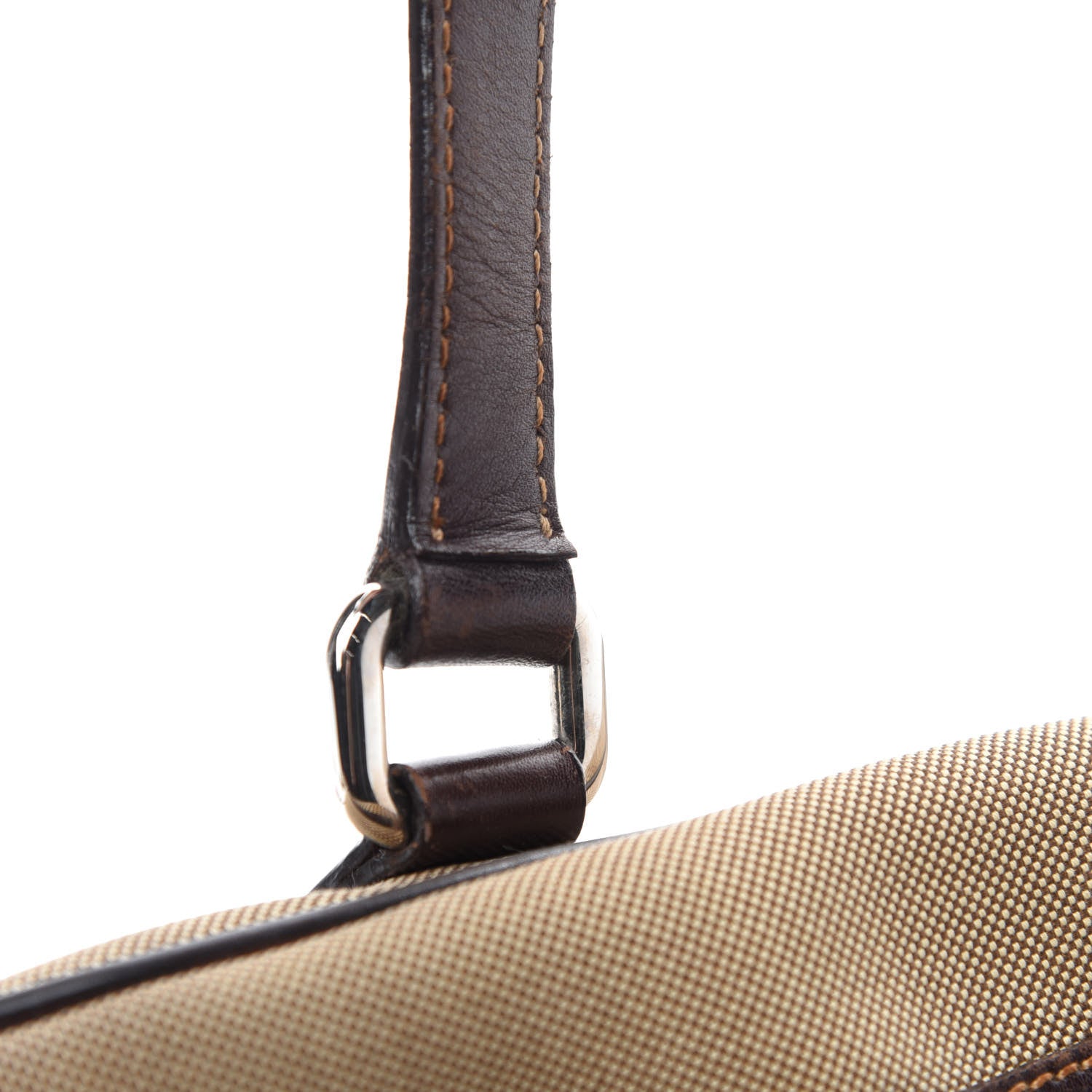 Prada Jacquard Logo Bauletto Corda Bruciato 14 of 19
