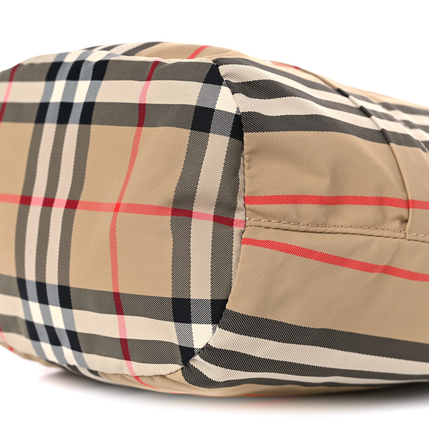 Econyl Icon Stripe Phoebe Drawcord Pouch Archive Beige