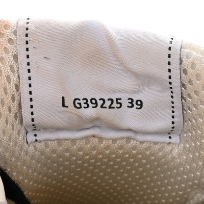 Chanel Suede Calfskin Logo Sneakers 39 Black White 8 of 16
