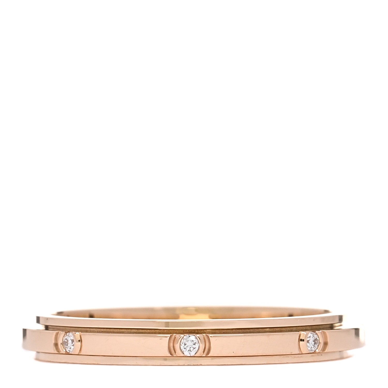 Piaget 18K Rose Gold Diamond Small Possession Band Ring 55 7.25 3 of 5