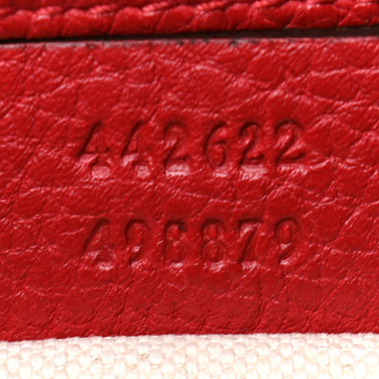 Gucci Calfskin Mini GG Marmont Top Handle Bag Vulcanic Red 6 of 6