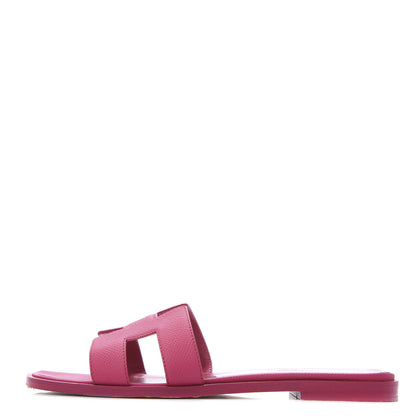 Hermes Epsom Oran Sandals 36 Rouge Azalee 1 of 10