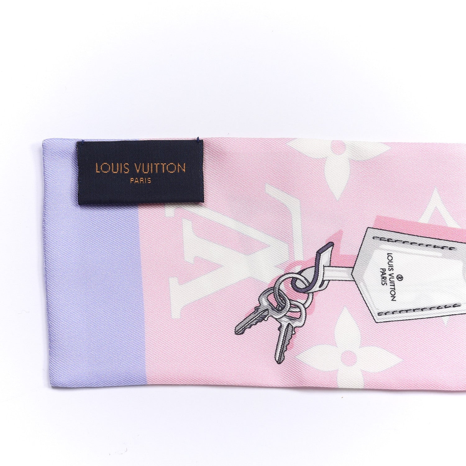 Louis Vuitton Silk Monogram Escale Confidential Bandeau Pink 3 of 3