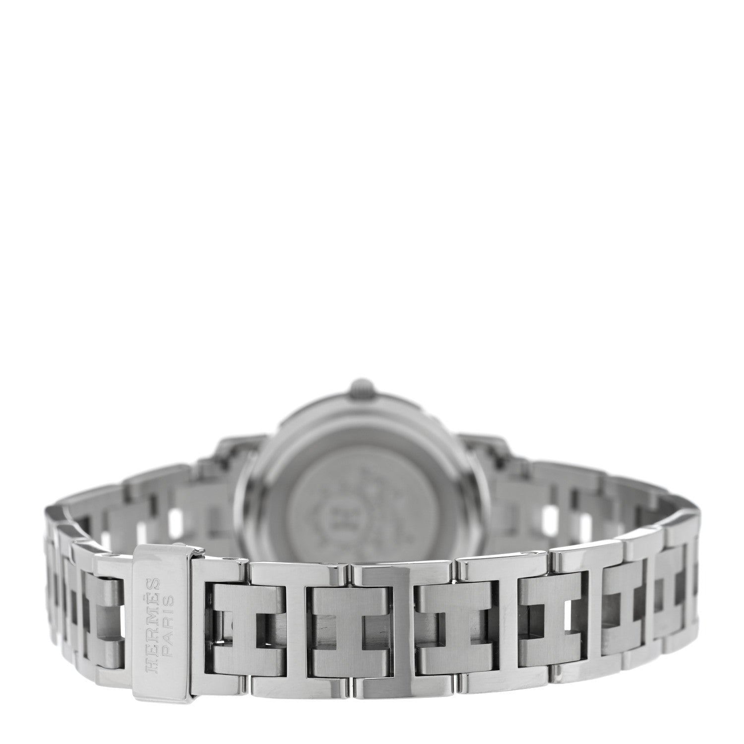Hermes Stainless Steel 24mm Clipper Quartz Watch White 3 of 4
