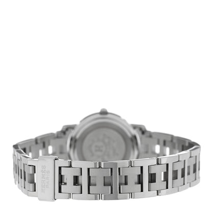 Hermes Stainless Steel 24mm Clipper Quartz Watch White 3 of 4