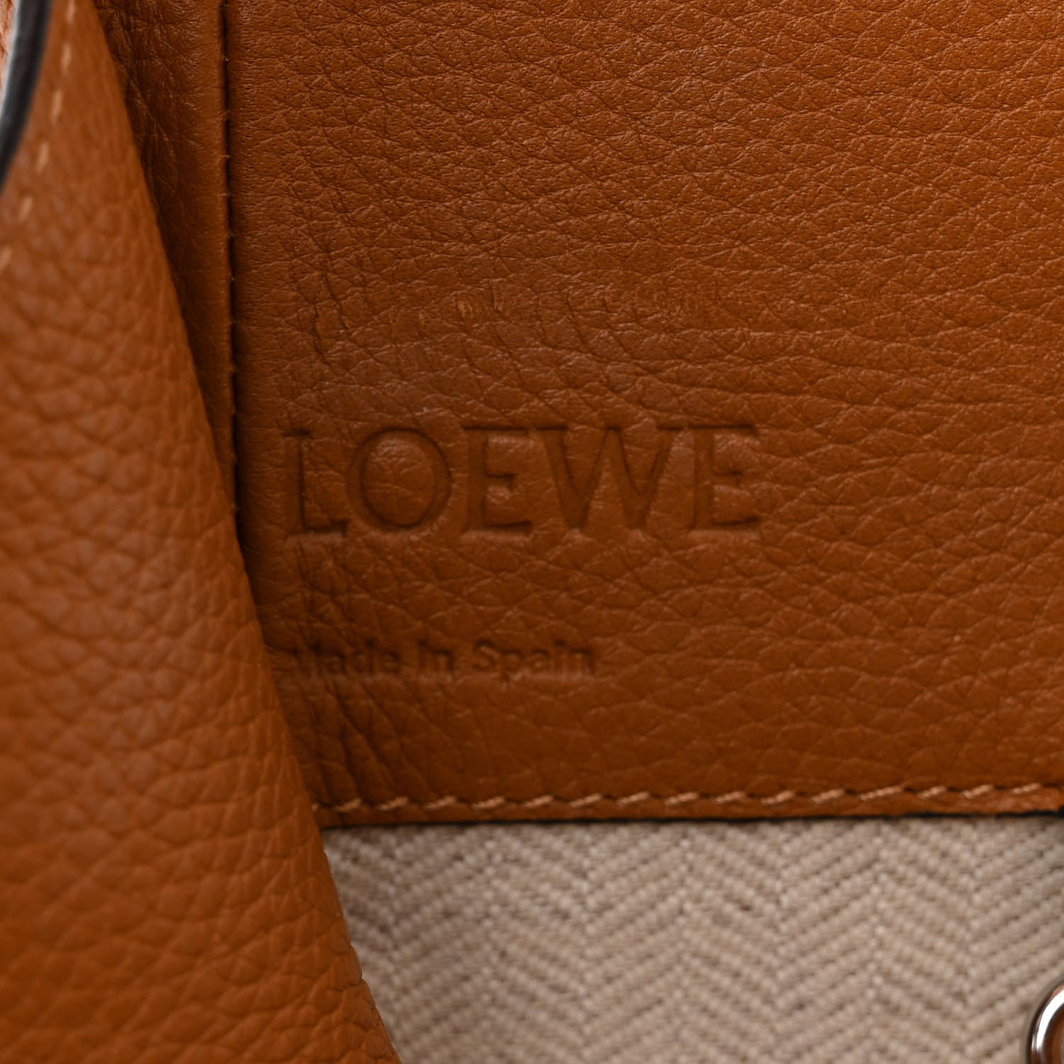 Loewe Calfskin Medium Hammock Shoulder Bag Tan 6 of 14