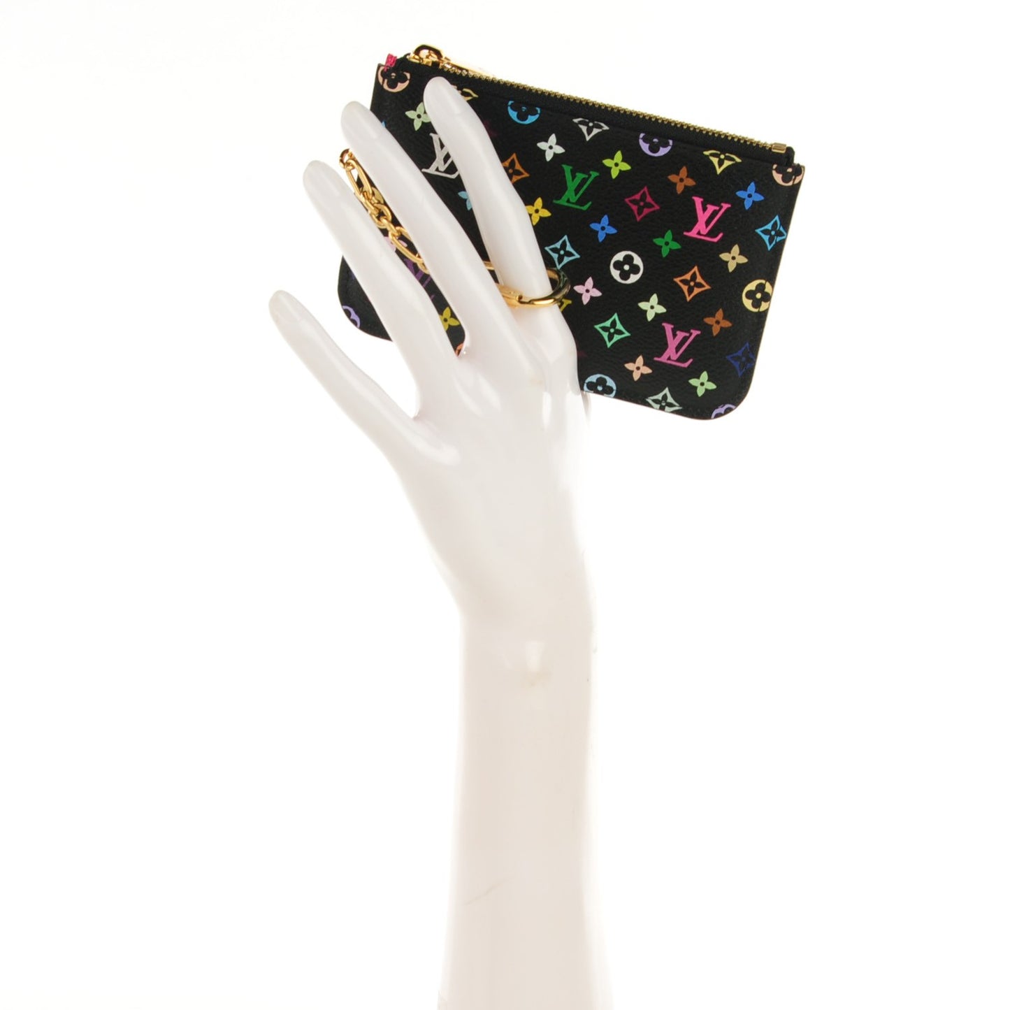 Monogram Multicolor Key Pouch Black Grenade