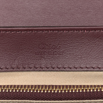 Chloe Spazzolato Sfumato Calfskin Small C Double Carry Burnt Brown 8 of 9