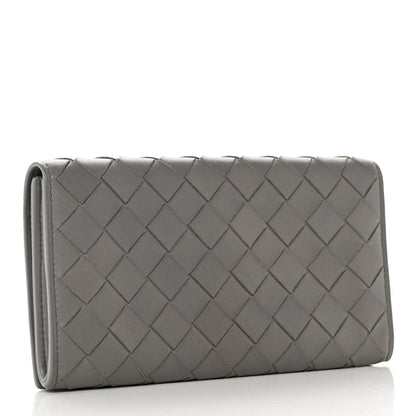 Bottega Veneta Nappa Intrecciato Flap Wallet Grey 3 of 7