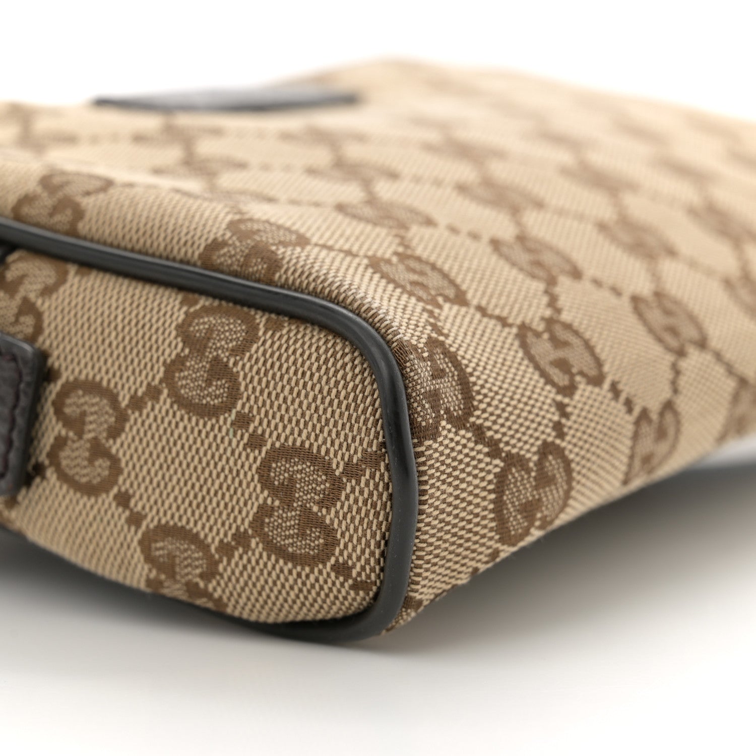 Gucci Monogram Belt Bag Dark Brown 9 of 10