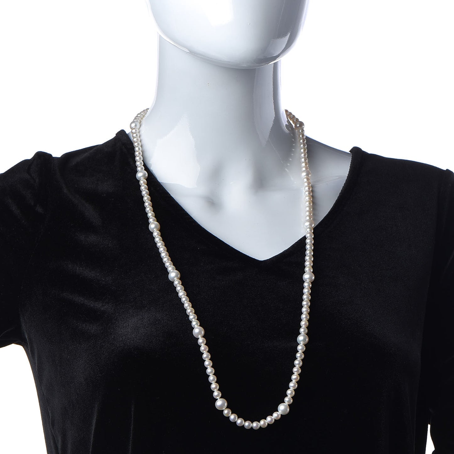 Sterling Silver Pearl 5.5-9mm Ziegfeld Strand Necklace