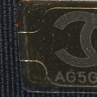 Chanel Denim Quilted Chanel 19 Wallet On Chain WOC Blue 7 of 9