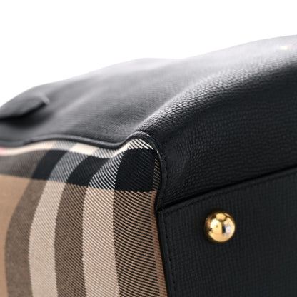 Burberry Grainy Calfskin House Check Small Canterbury Black 7 of 15