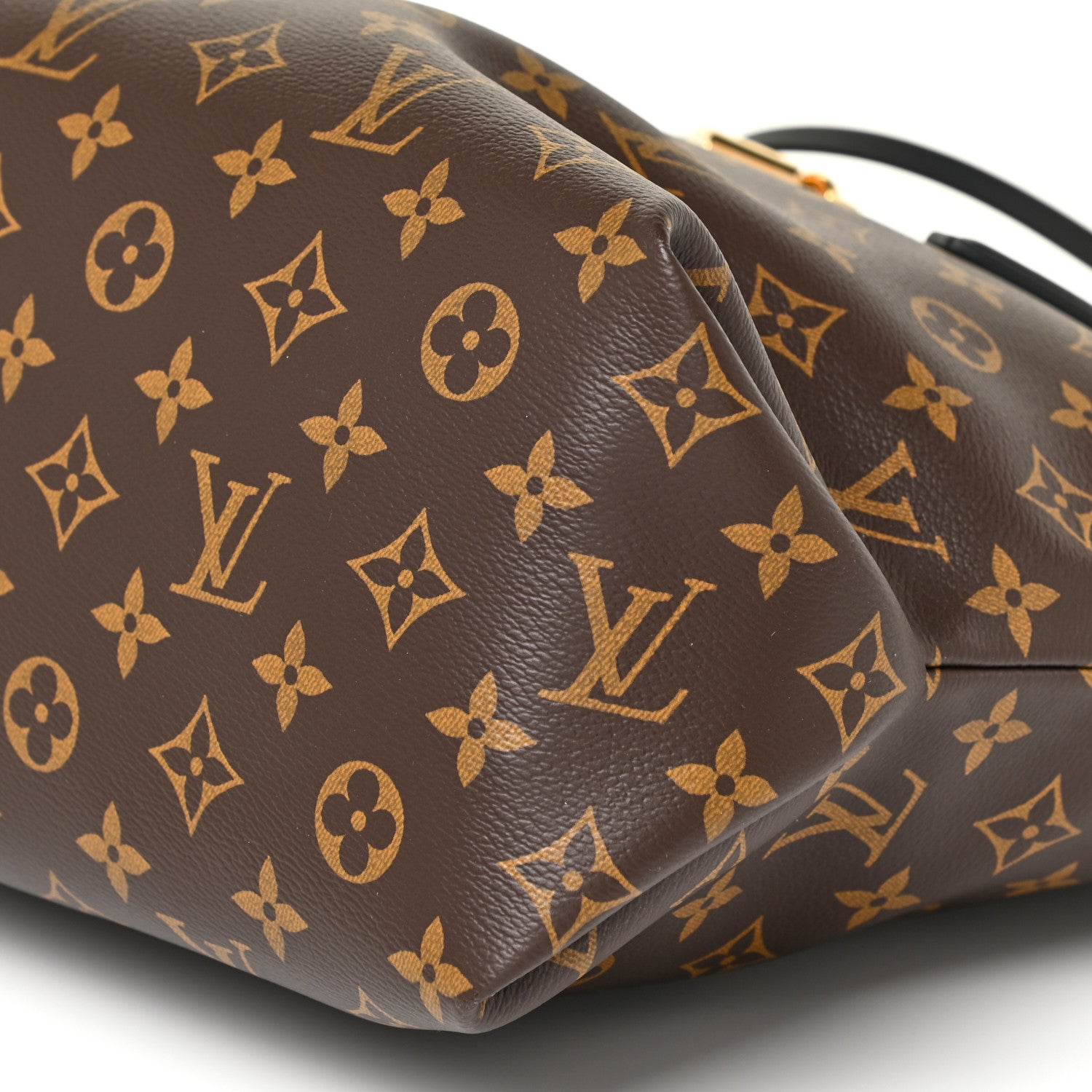 Louis Vuitton Monogram Flower Zipped Tote MM Black 9 of 10