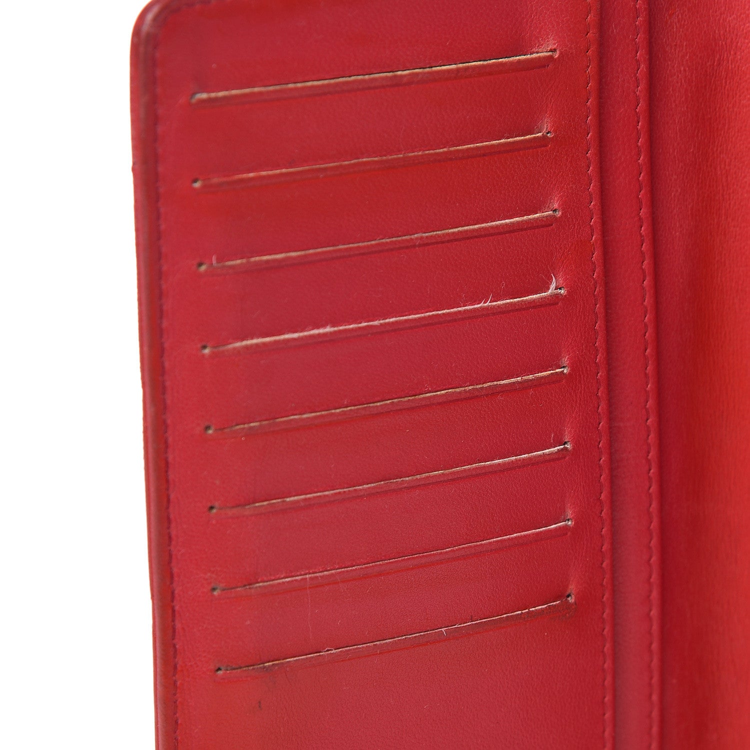 Chanel Lambskin Quilted Valentine Wallet Red 14 of 15