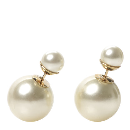 Christian Dior Pearl Mise En Dior Tribal Earrings 1 of 3