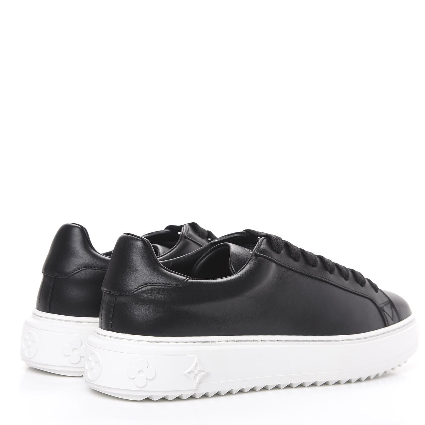 Calfskin Time Out Sneakers 41 Black