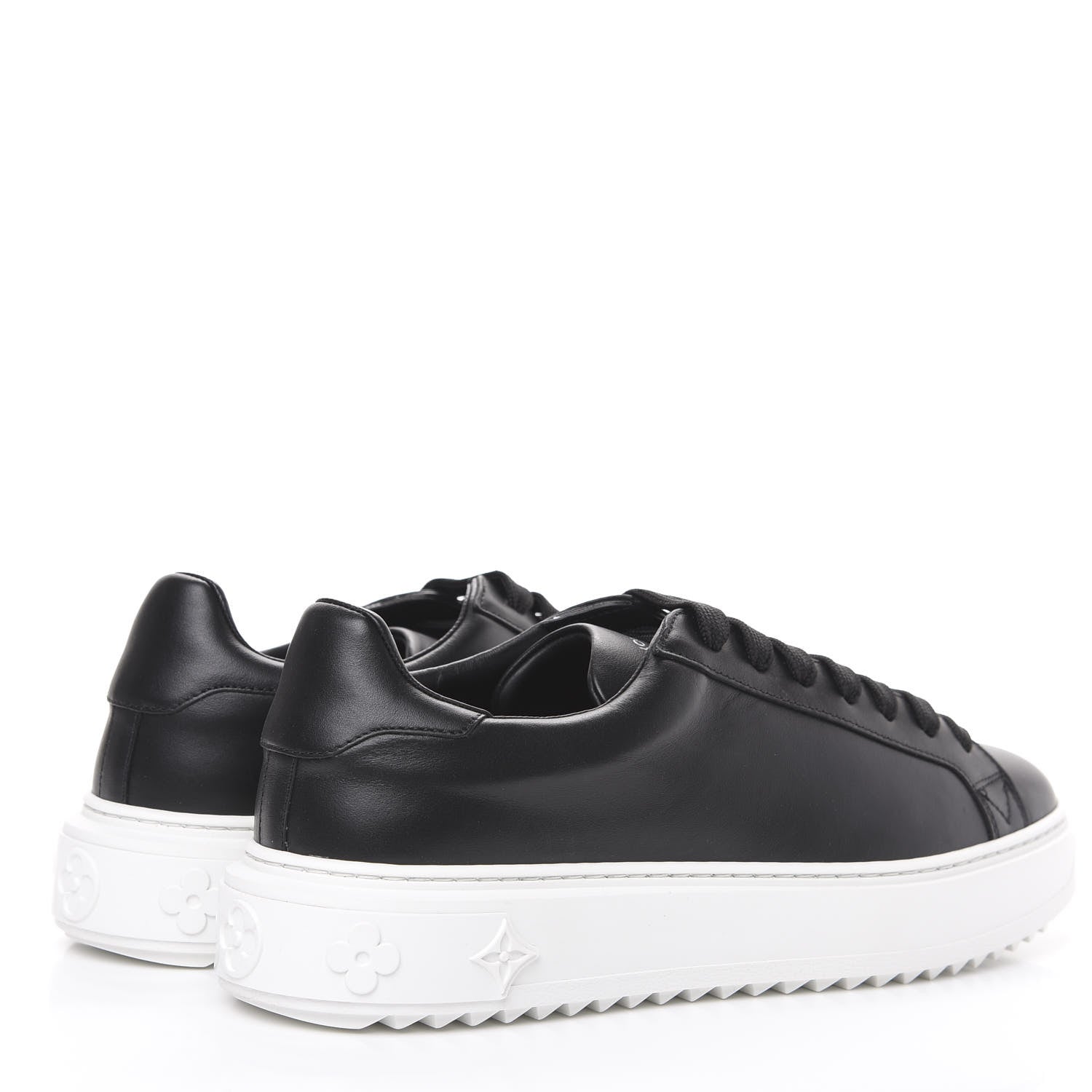 Louis Vuitton Calfskin Time Out Sneakers 41 Black 4 of 7