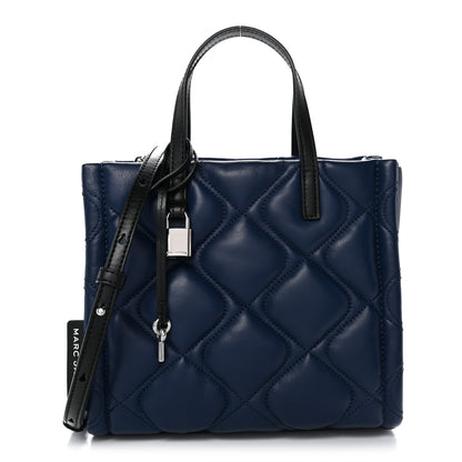 Marc Jacobs Lambskin Quilted Mini Grind Tote Bag Azure Blue 1 of 10