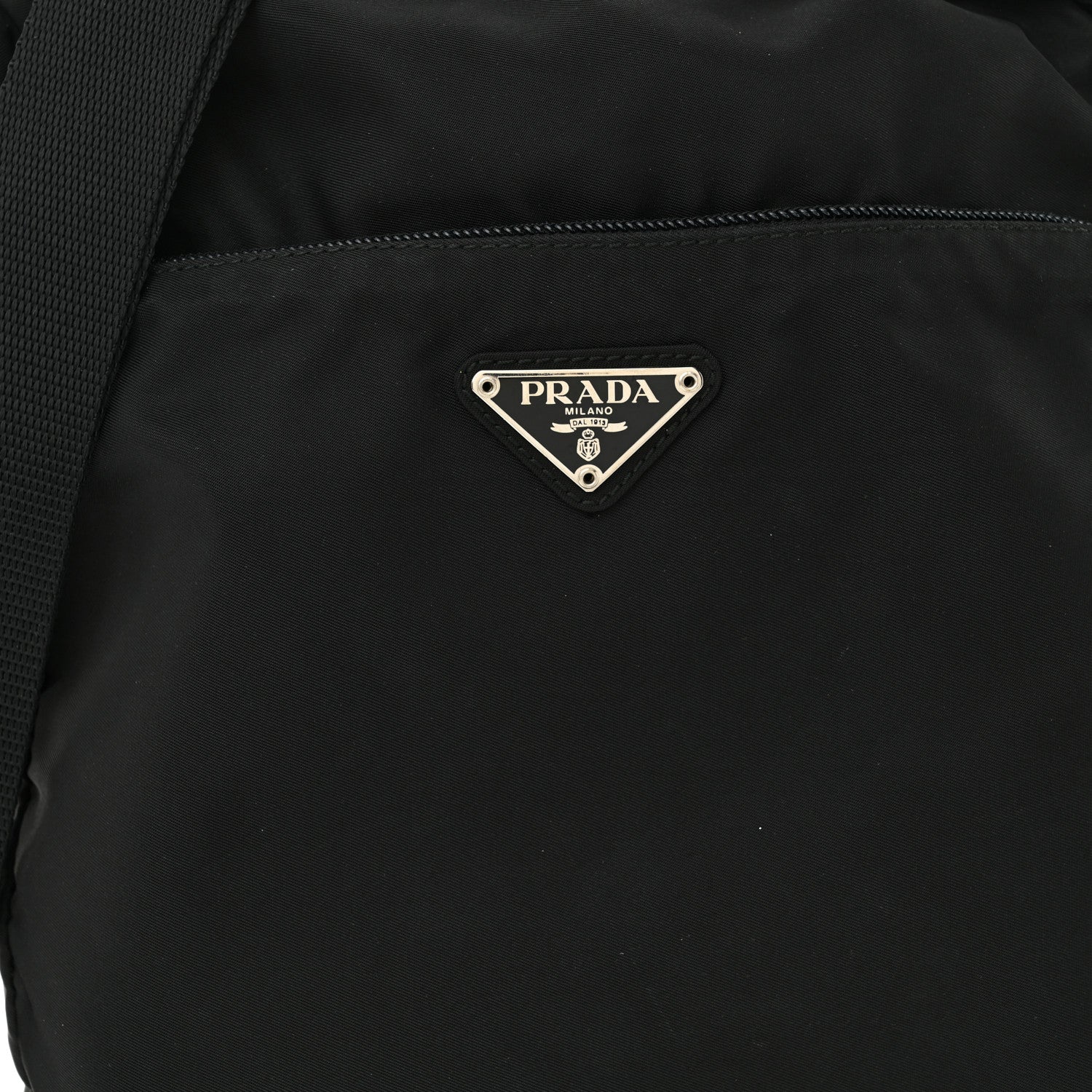 Prada Tessuto Nylon Messenger Bag Black 8 of 10
