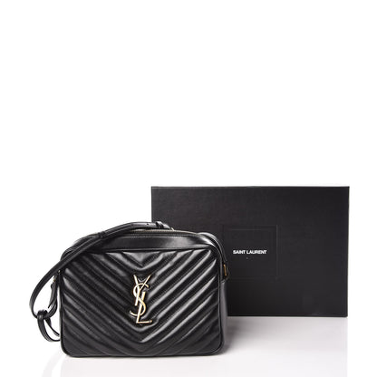 Saint Laurent Calfskin Matelasse Monogram Lou Camera Bag Black 12 of 12