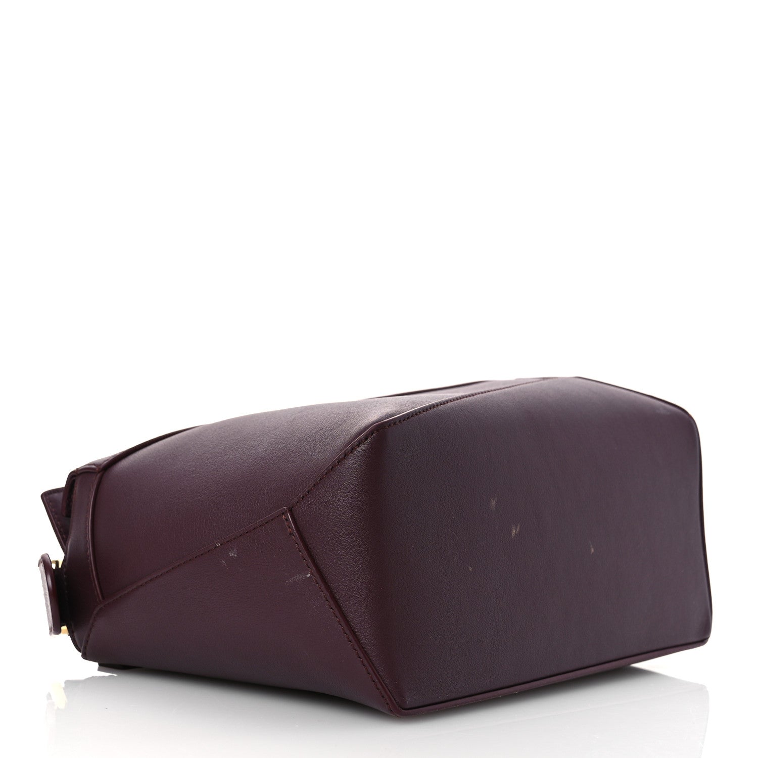 Loewe Soft Grained Calfskin Small Puzzle Edge Bag Dark Burgundy 4 of 17