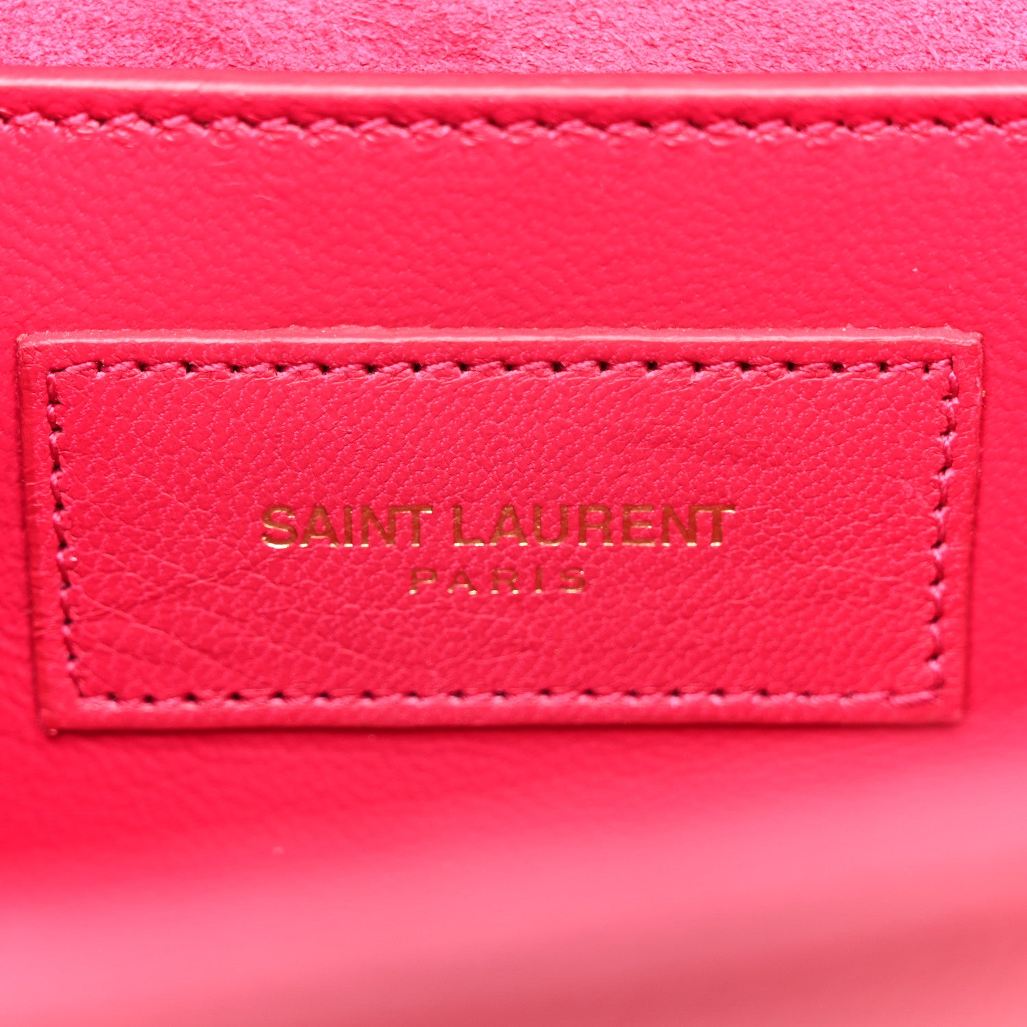 Saint Laurent Grain De Poudre Classic Monogram Cassandre Clutch Lipstick Fuchsia 6 of 10
