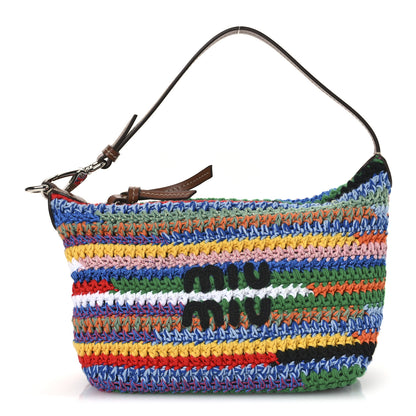 Miu Miu Fabric Crochet Pouch Multicolor 1 of 10
