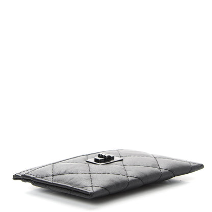 Chanel Aged Calfskin Quilted Reissue Card Holder So Black 4 of 8