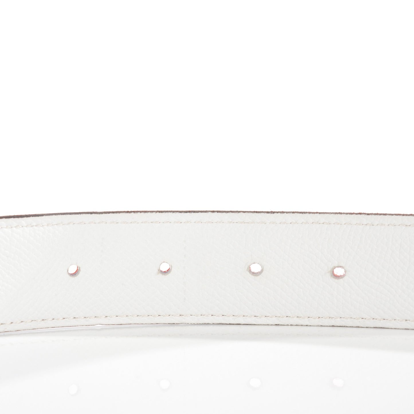 Swift Epsom 32mm H Belt 85 White Capucine