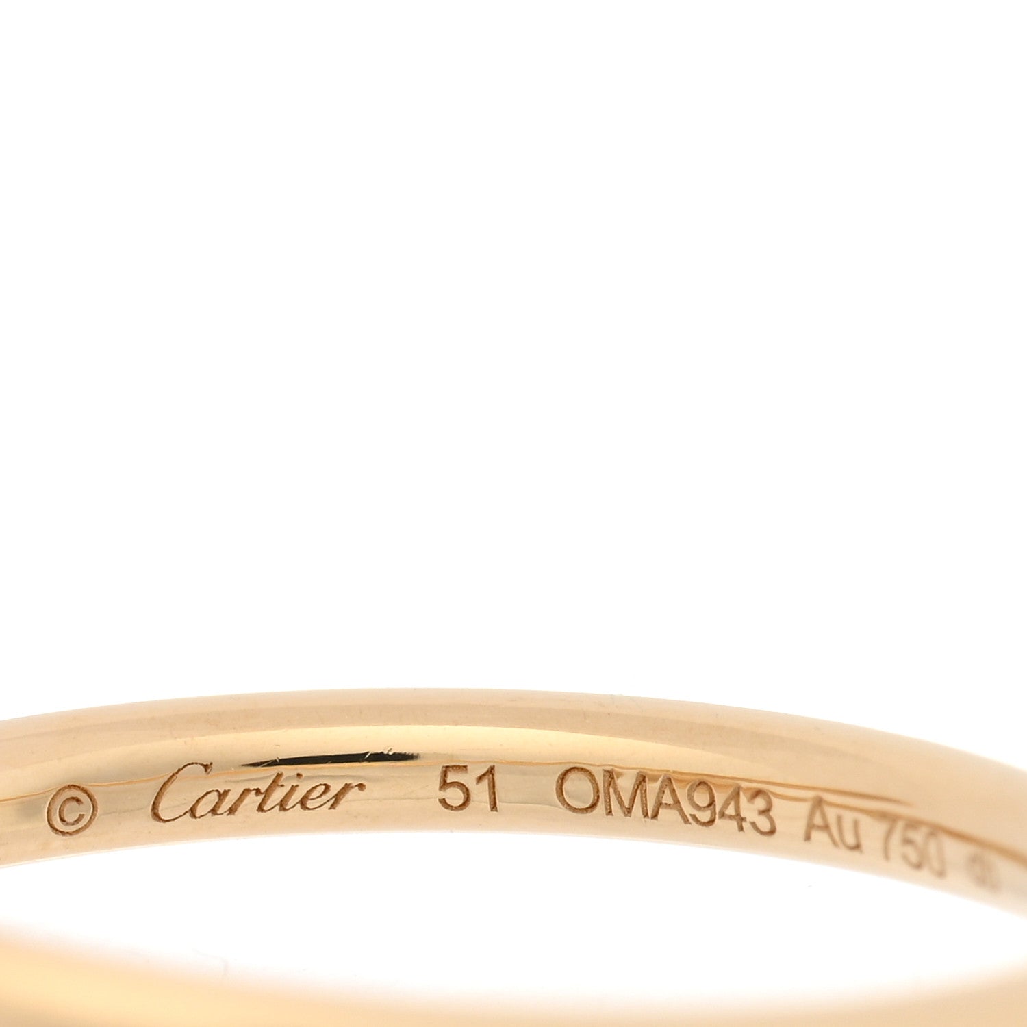 Cartier 18K Yellow Gold Small Juste Un Clou Ring 51 5.75 4 of 5