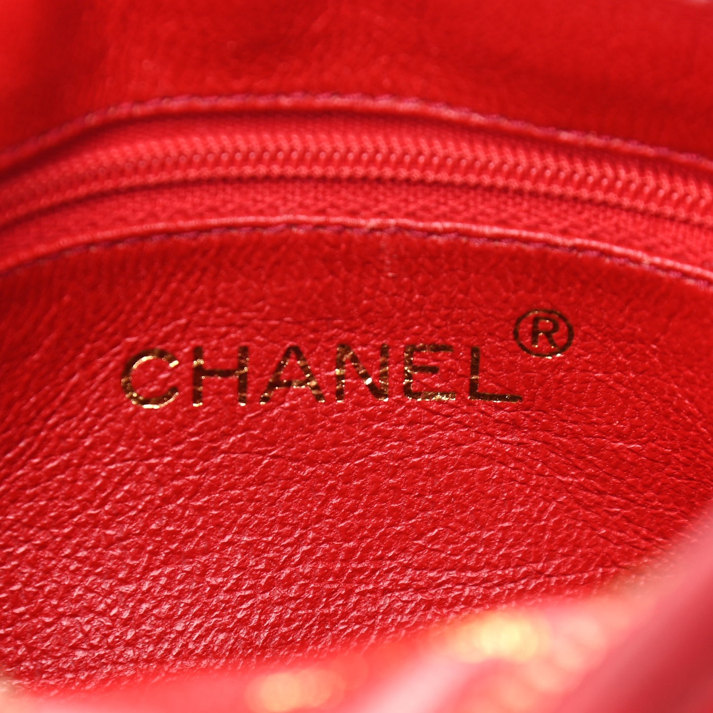 Lambskin Quilted Tassel Camera Case Red