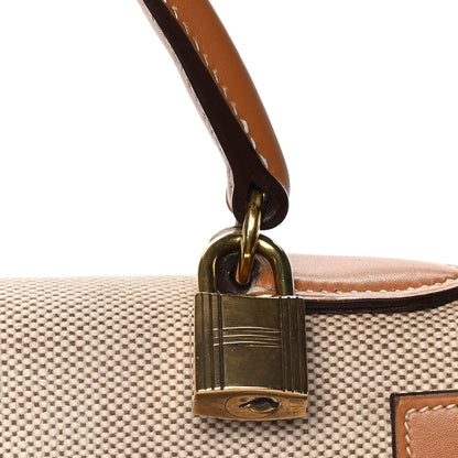Hermes Peau Porc Toile Kelly Sellier 32 Gold 17 of 29