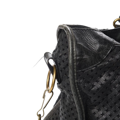 Balenciaga Agneau Laser Cut Cross Classic Gold Hardware City Black 14 of 17