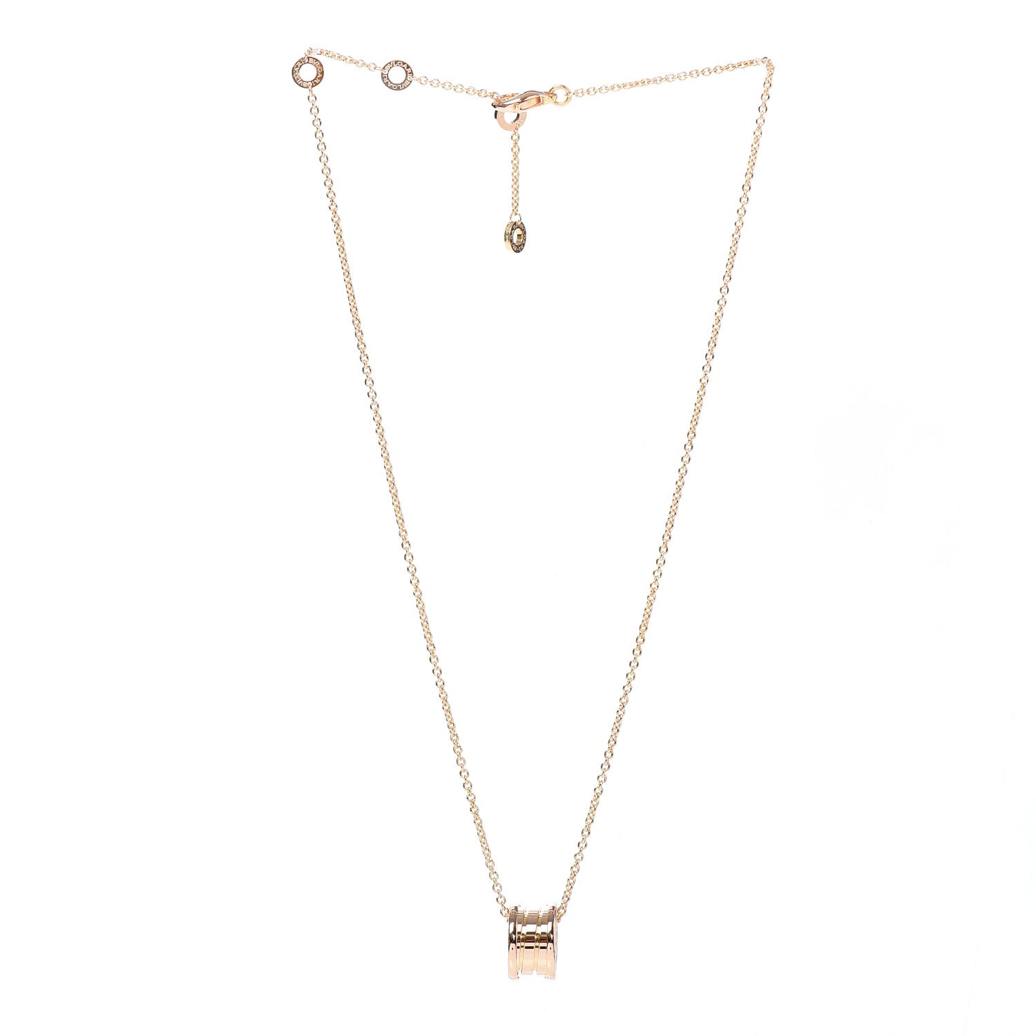 Bulgari 18K Rose Gold B.Zero1 Pendant Necklace 3 of 6