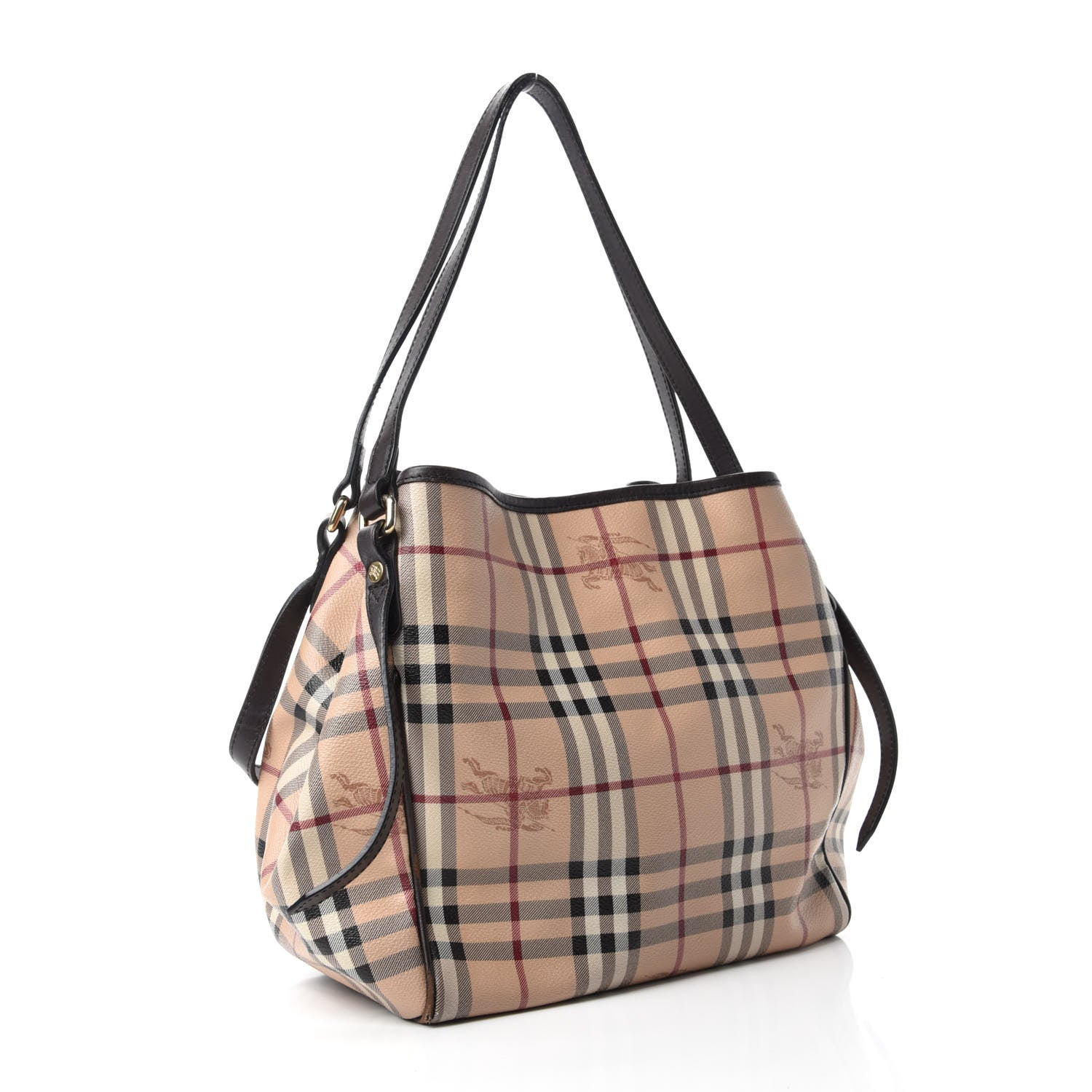 Burberry Haymarket Check Large Canterbury Tote Chocolate 3 of 16