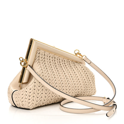 Fendi Vitello Grace Intreccio Nappa Small Fendi First Poudre 3 of 10