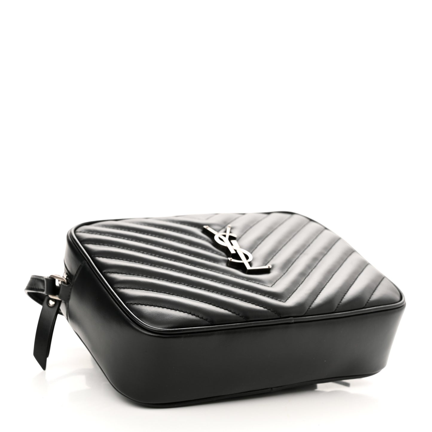 Calfskin Matelasse Monogram Lou Camera Bag Black