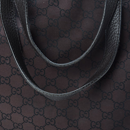 Gucci Nylon Monogram Large Tote Dark Brown 11 of 14