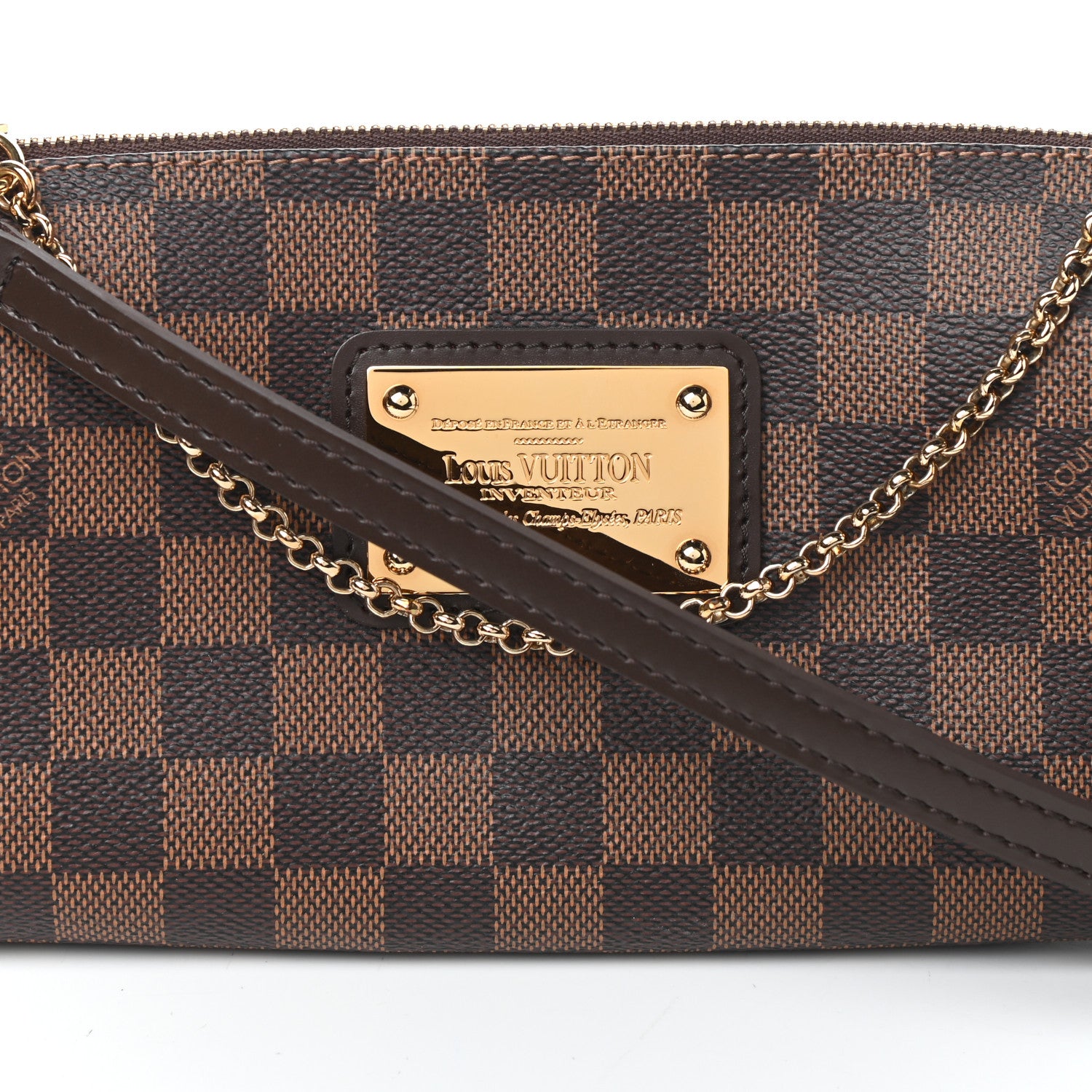 Louis Vuitton Damier Ebene Eva Clutch 7 of 9