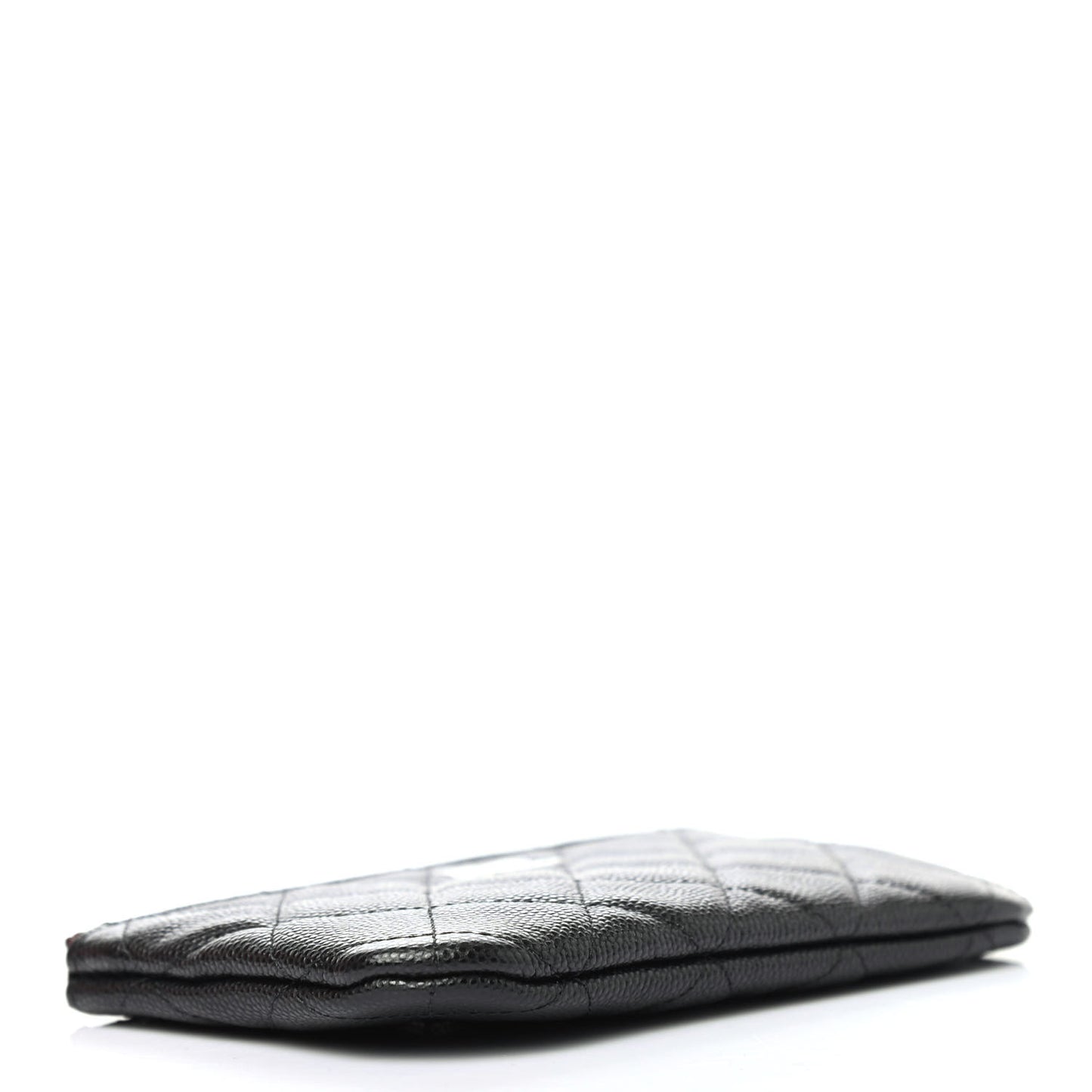 Caviar Quilted Small Cosmetic Case Black